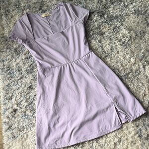Lavender Short Sleeve Dress